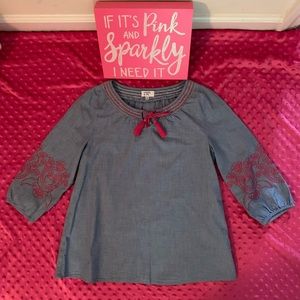 Girl’s Crown & Ivy Tunic Shirt Large 12-14 EUC